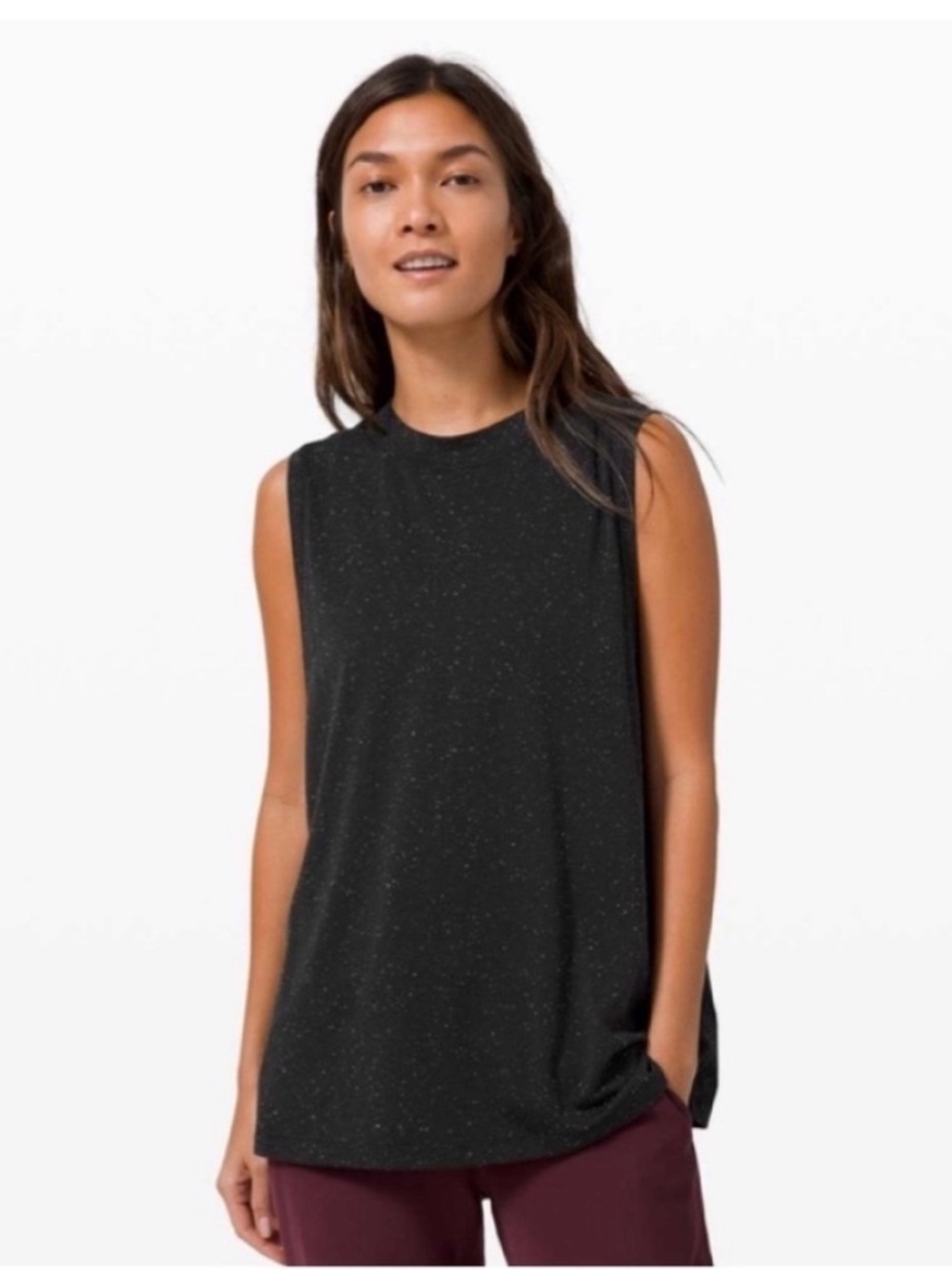 Lululemon All Yours
Boyfriend Tank Black/White
Sz 6 fits like 4 100%Pima
Cotton